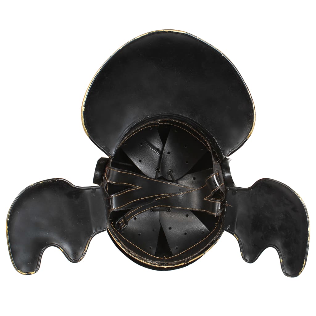 Preußische Pickelhaube Antik Replik für LARP Schwarz Stahl