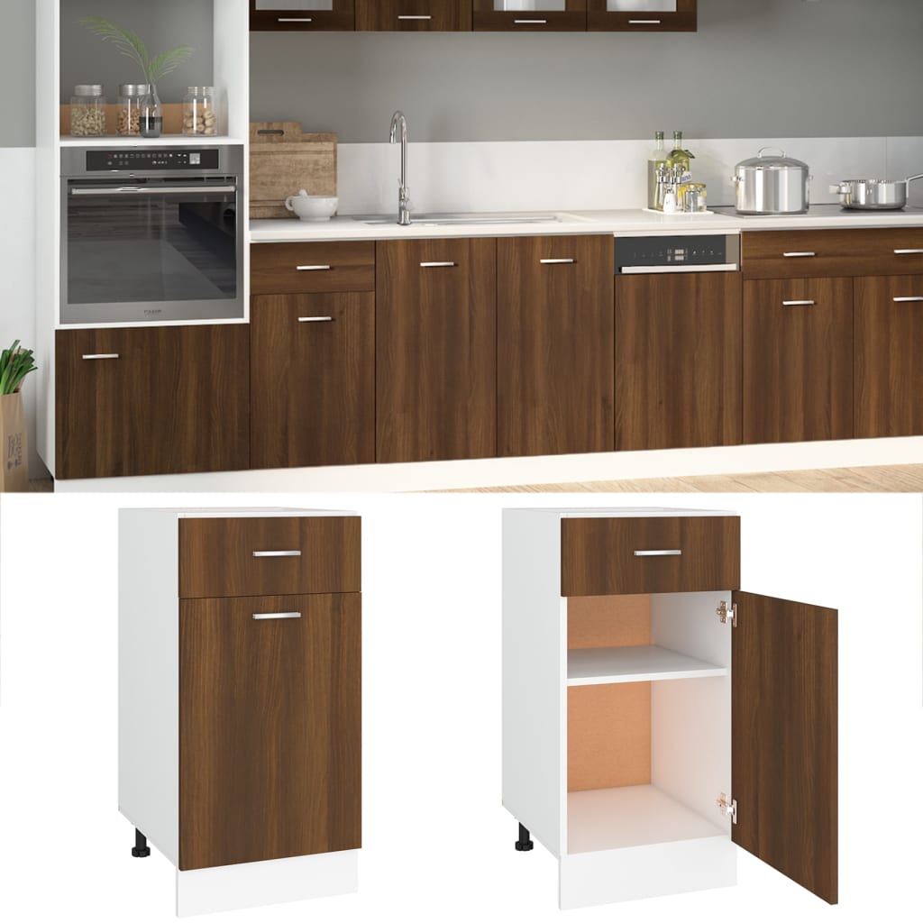 Unterschrank Lyon Weiß 60x46x81,5 cm Holzwerkstoff