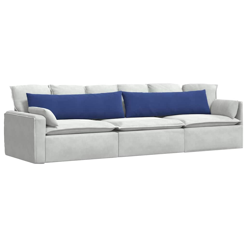 Sofakissen 2 Stück Blau 50 x 30 cm Cordstoff