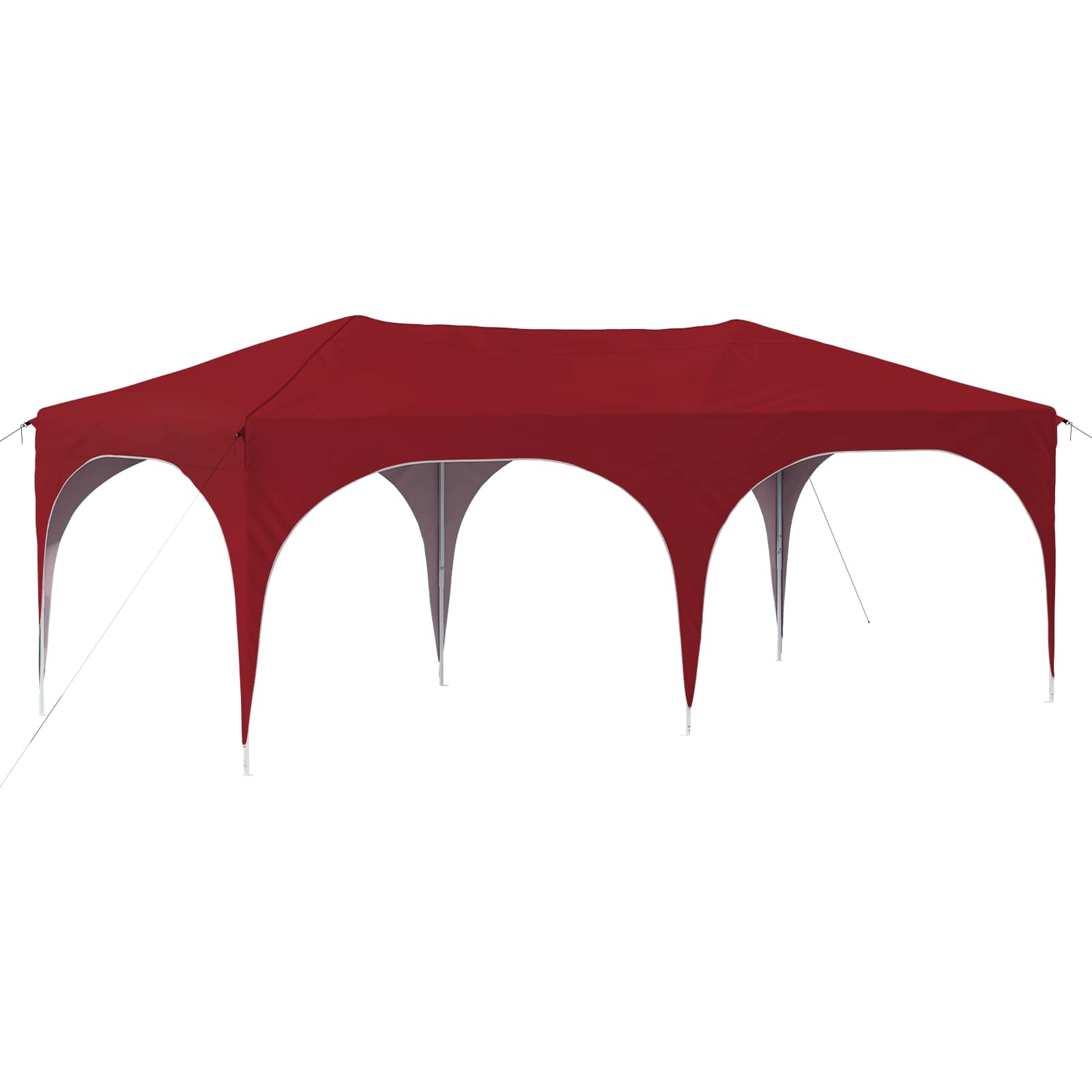 Pop-up Partyzelt 575 x 288 x 245 cm Creme Oxford-Stoff