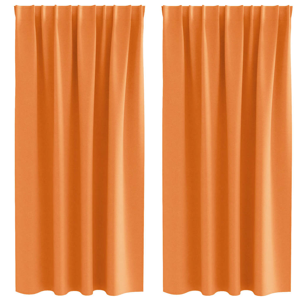 Verdunkelungs-Vorhänge mit Ringen 2 pcs Beige 140 x 140 cm