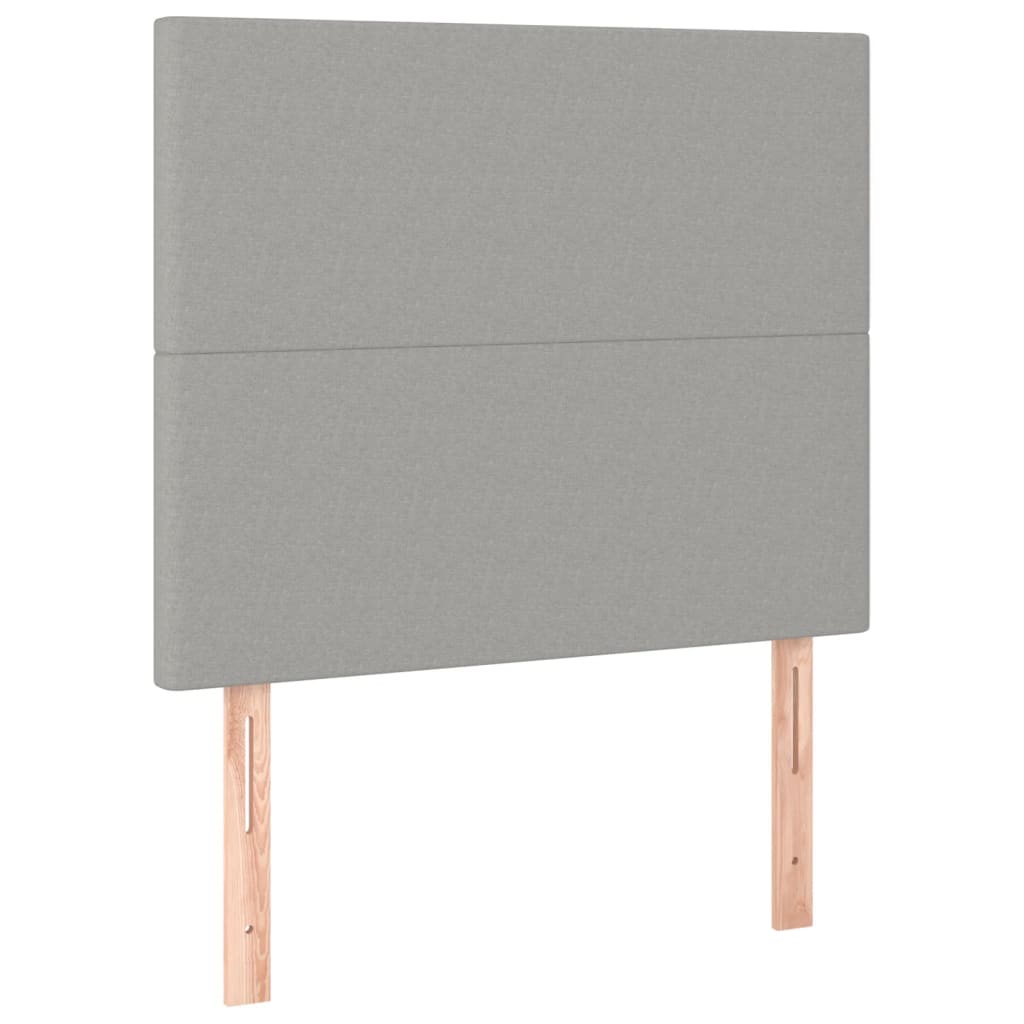 Kopfteil Hellgrau 80x5x118/128 cm Stoff