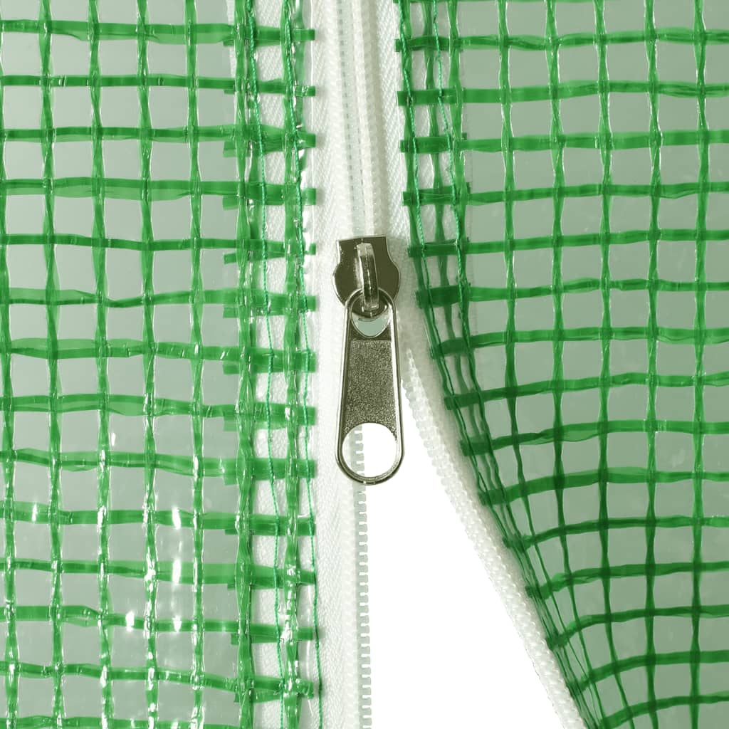 Gewächshaus mit Stahlrahmen Weiß 8 m² 4x2x2 m