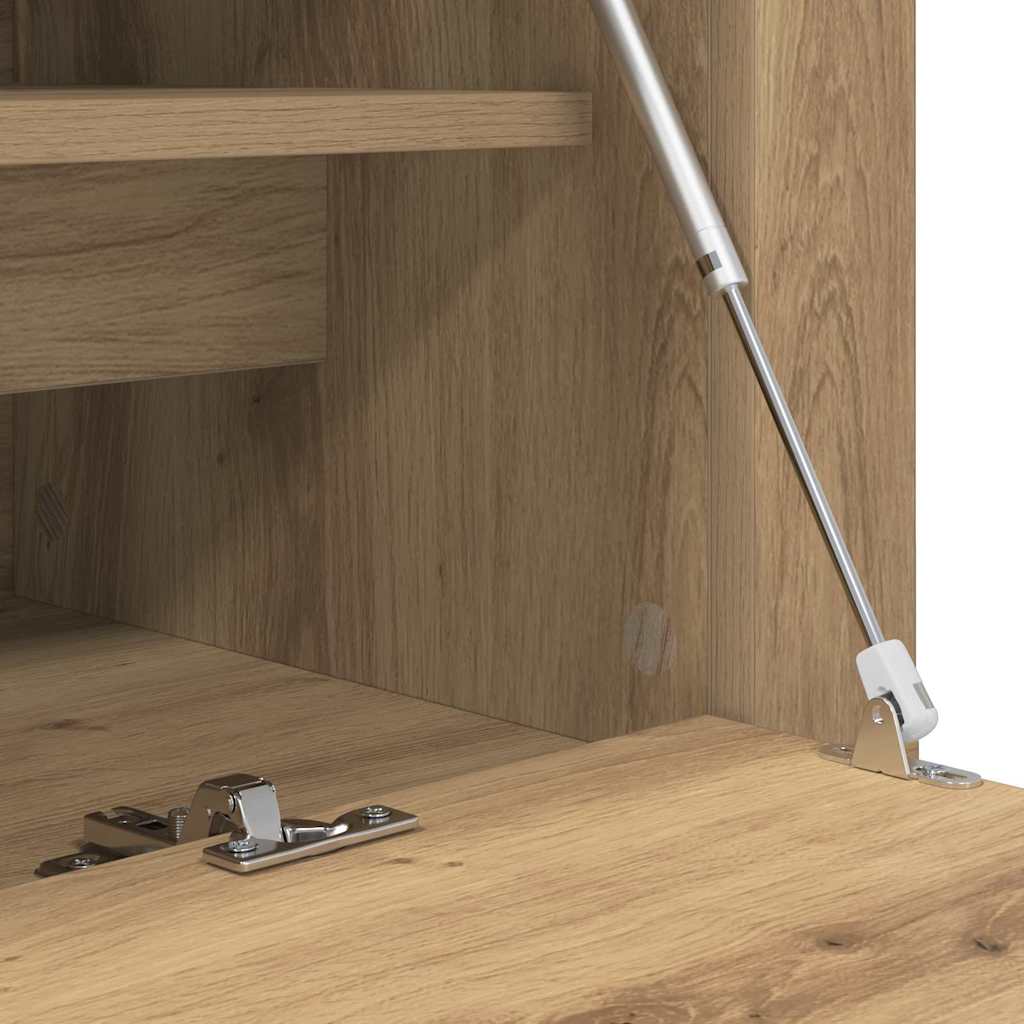Wand-Schuhschrank Weiß 100x35x38 cm Holzwerkstoff