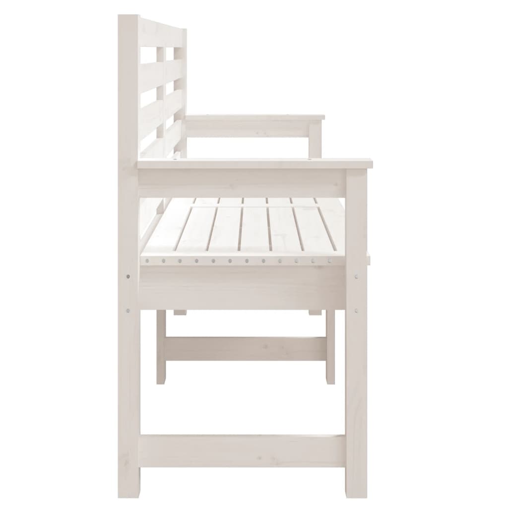 Gartenbank Grau 109x48x91,5 cm Massivholz Kiefer