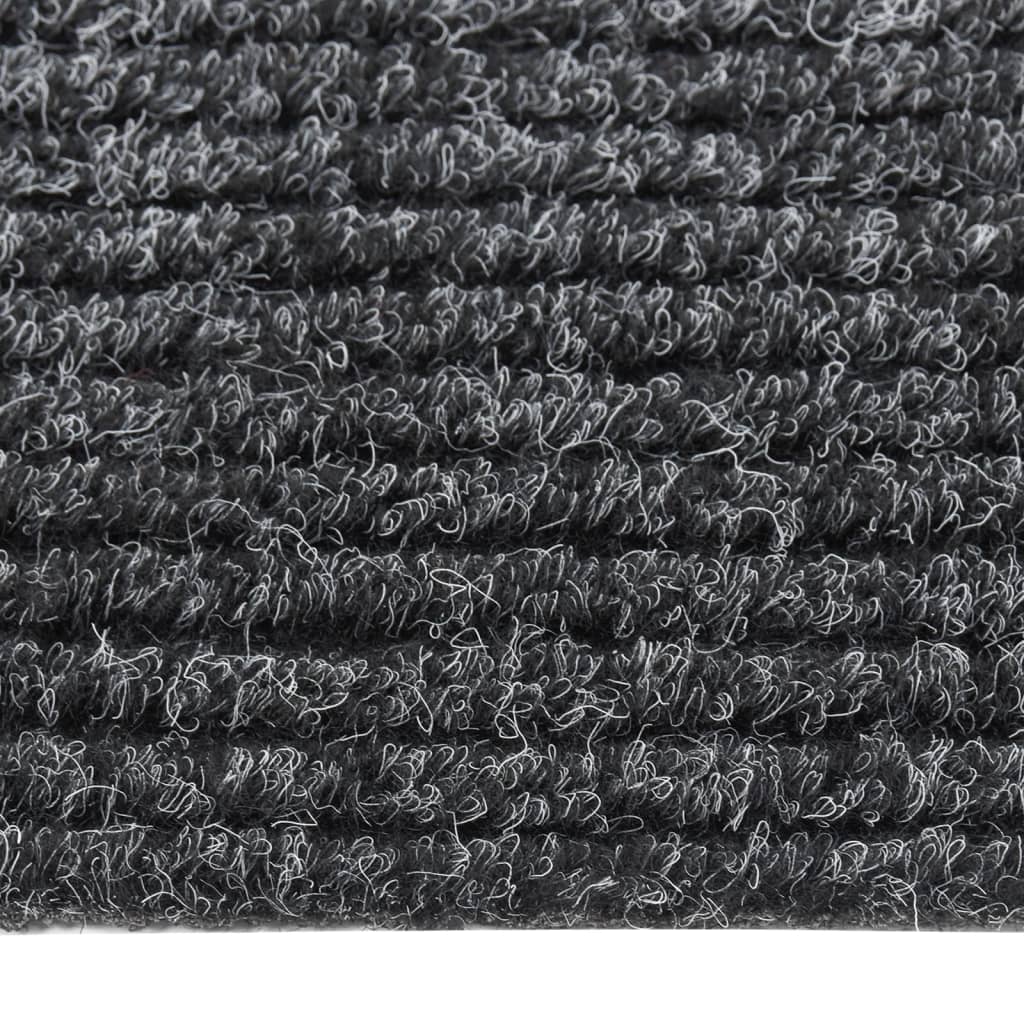Teppichläufer Grau 80 x 150 cm Stoff