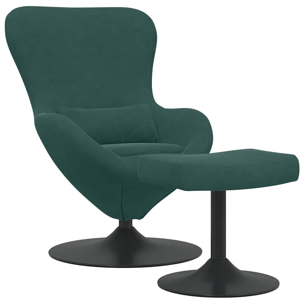 Eiersessel Blau Samt