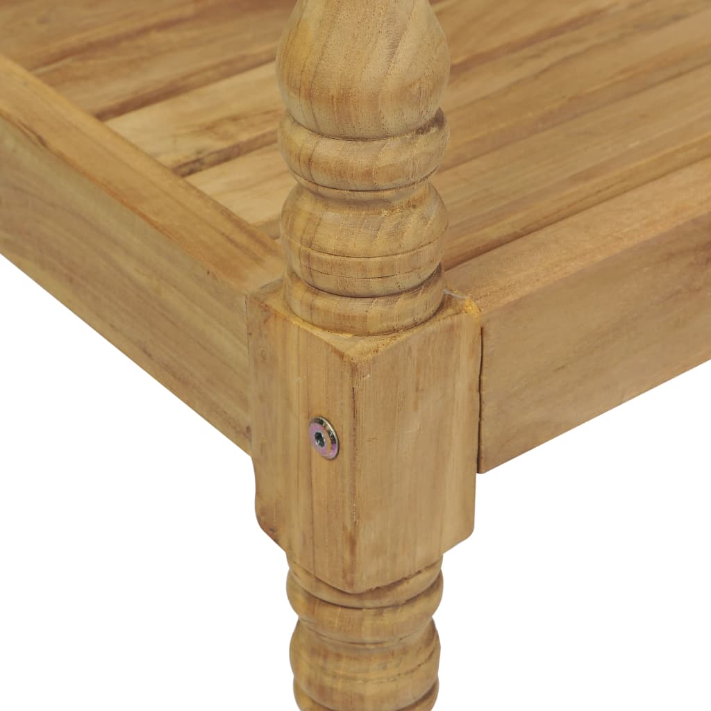 Batavia-Stühle 2 Stk. mit Polstern Massivholz Teak