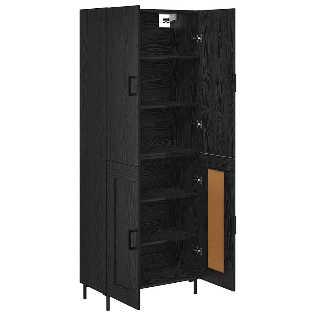 Highboard Betongrau 69,5x34x180 cm Holzwerkstoff