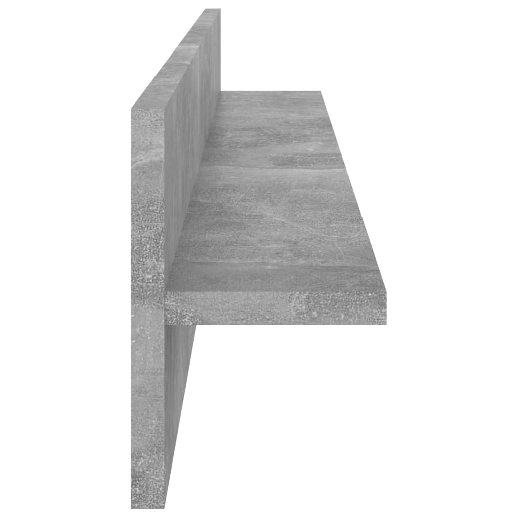 Wandregale 2 Stk. Weiß 80x11,5x18 cm Holzwerkstoff