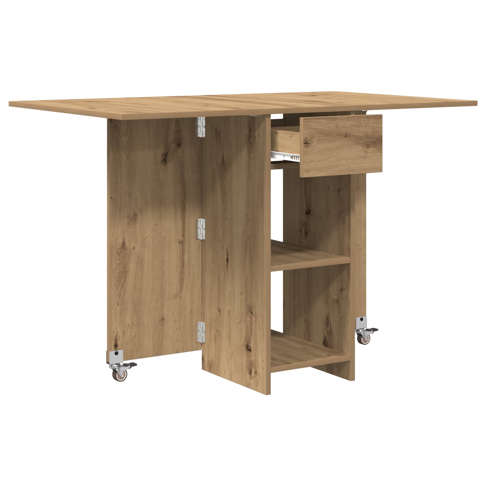 Esstisch 115 x 70 x 75 cm Holzwerkstoff Weiß Rechtwinklig