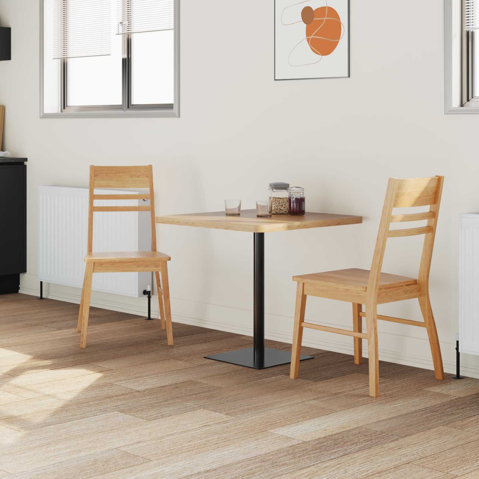 Esszimmerstühle 2 pcs Hellbraun 43 x 54 x 89 cm