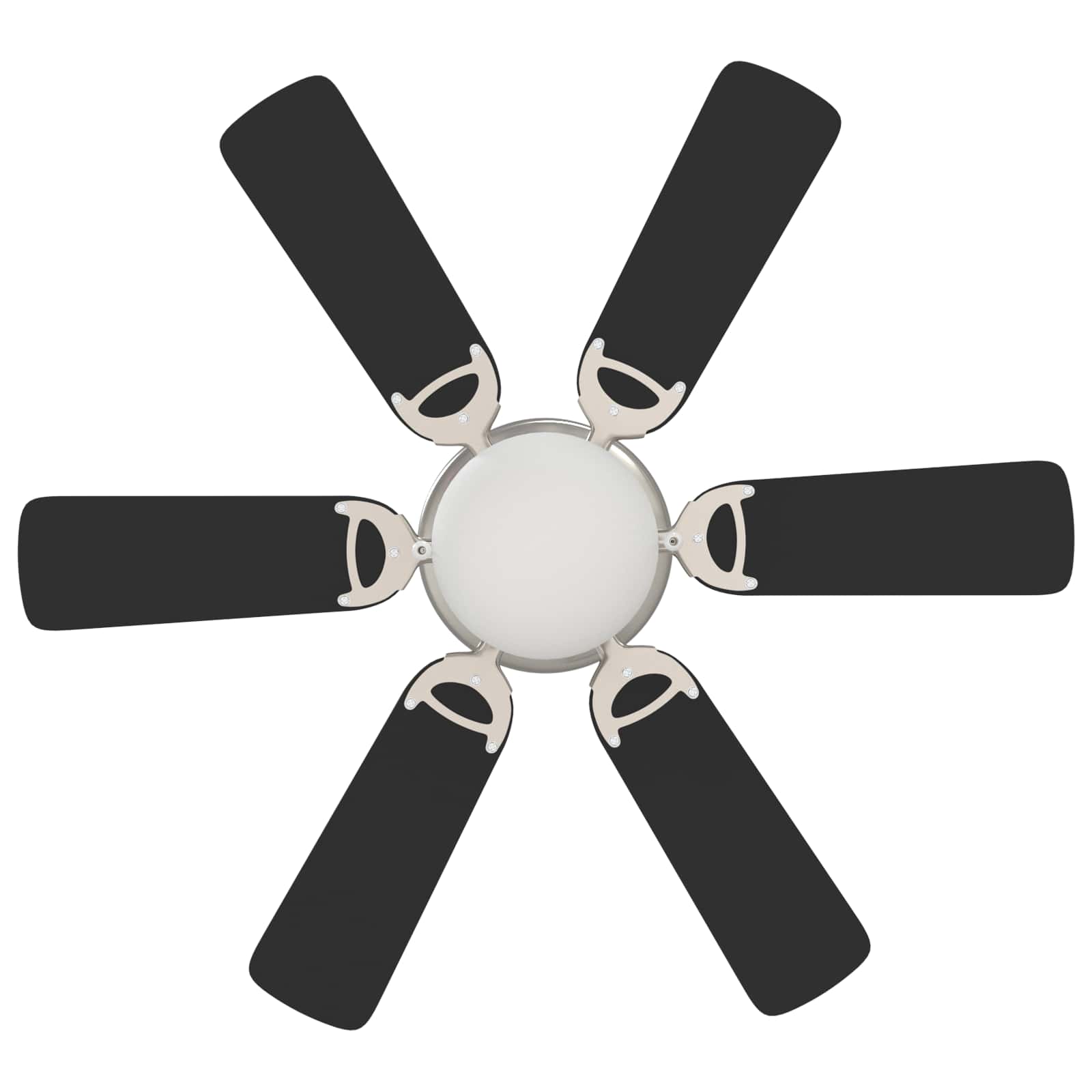 Deckenventilator mit Licht und Fernbedienung Ø 130 cm Weiß
