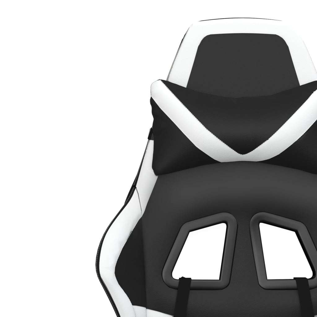 Gaming-Stuhl mit Massagefunktion Schwarz und Grün Kunstleder
