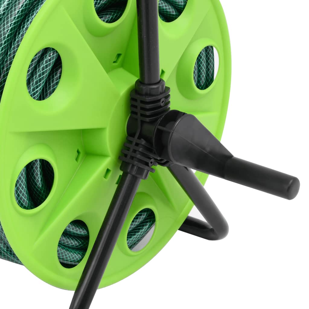 Schlauchtrommel Freistehend Grün mit 20 m Schlauch PVC