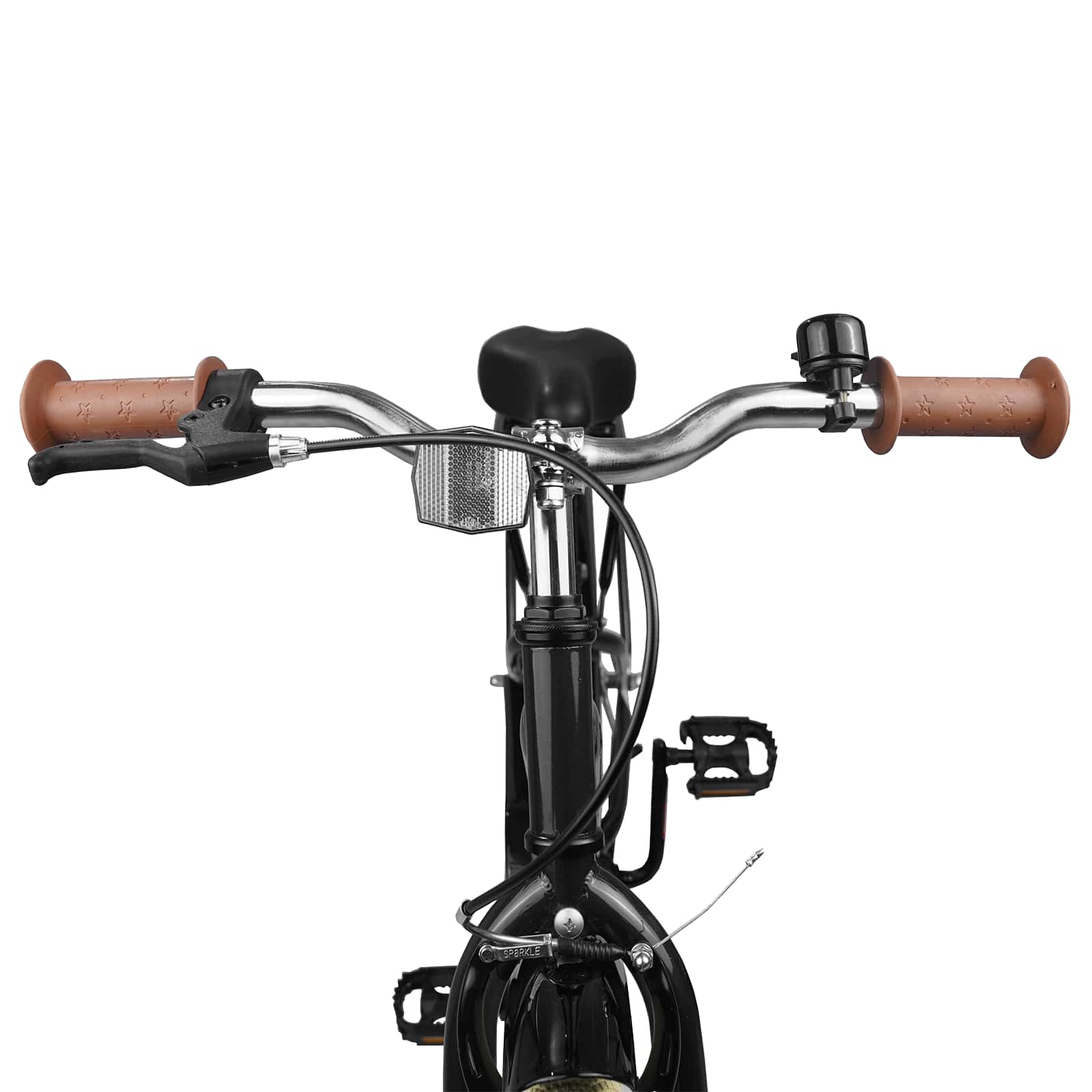 Kinderfahrrad 12 Zoll für 2-4 Jahre alt Schwarz