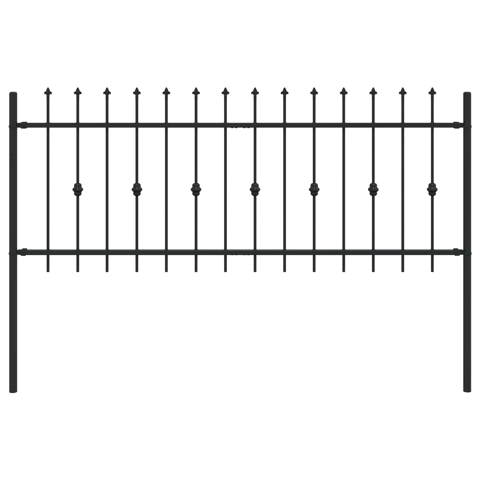 Spießzaun Asten Schwarz
