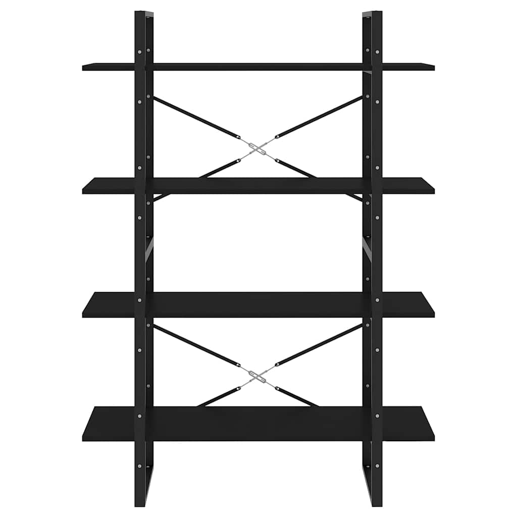 Bücherregal 2 Fächer Weiß 100x30x70 cm Holzwerkstoff