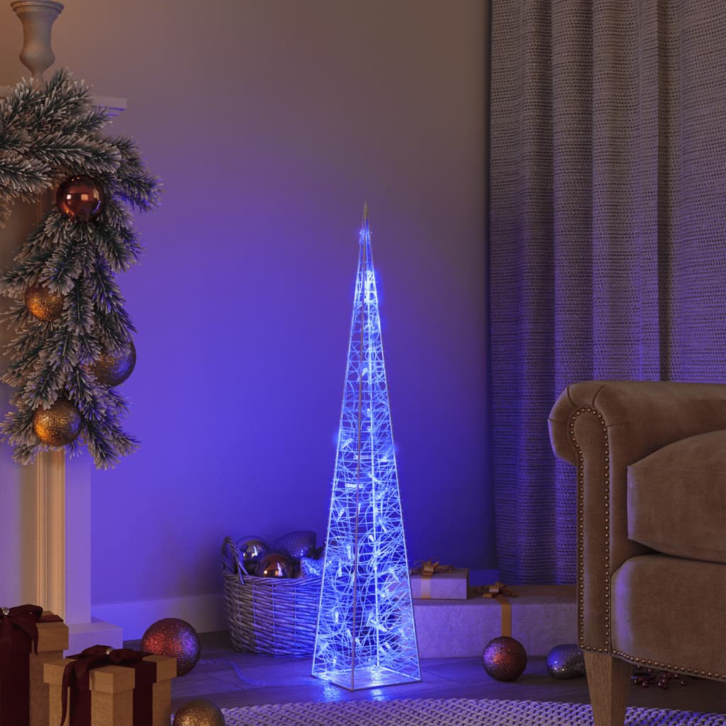 LED-Leuchtkegel Acryl Deko Mehrfarbig 90 cm