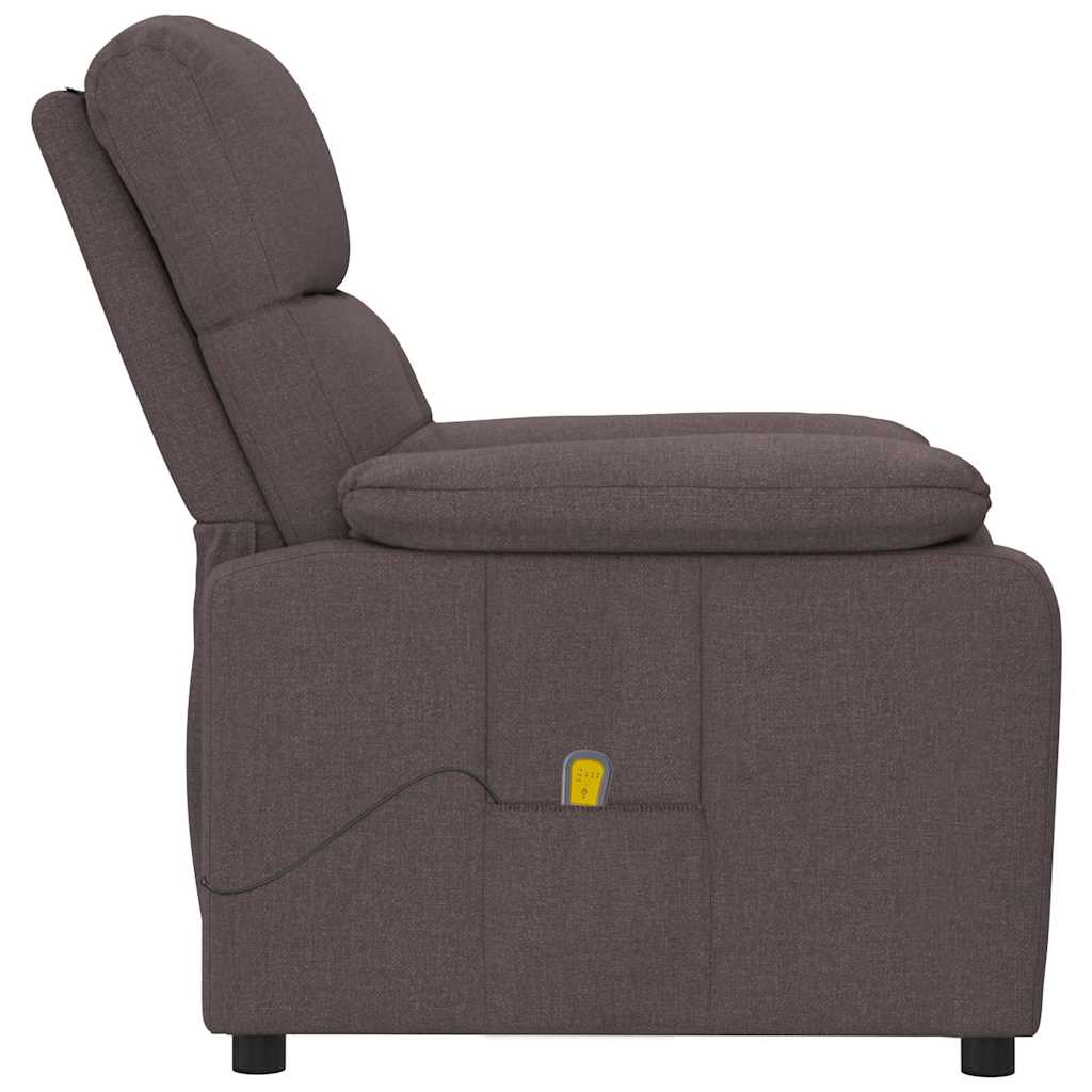 Massagesessel Hellgrau Stoff