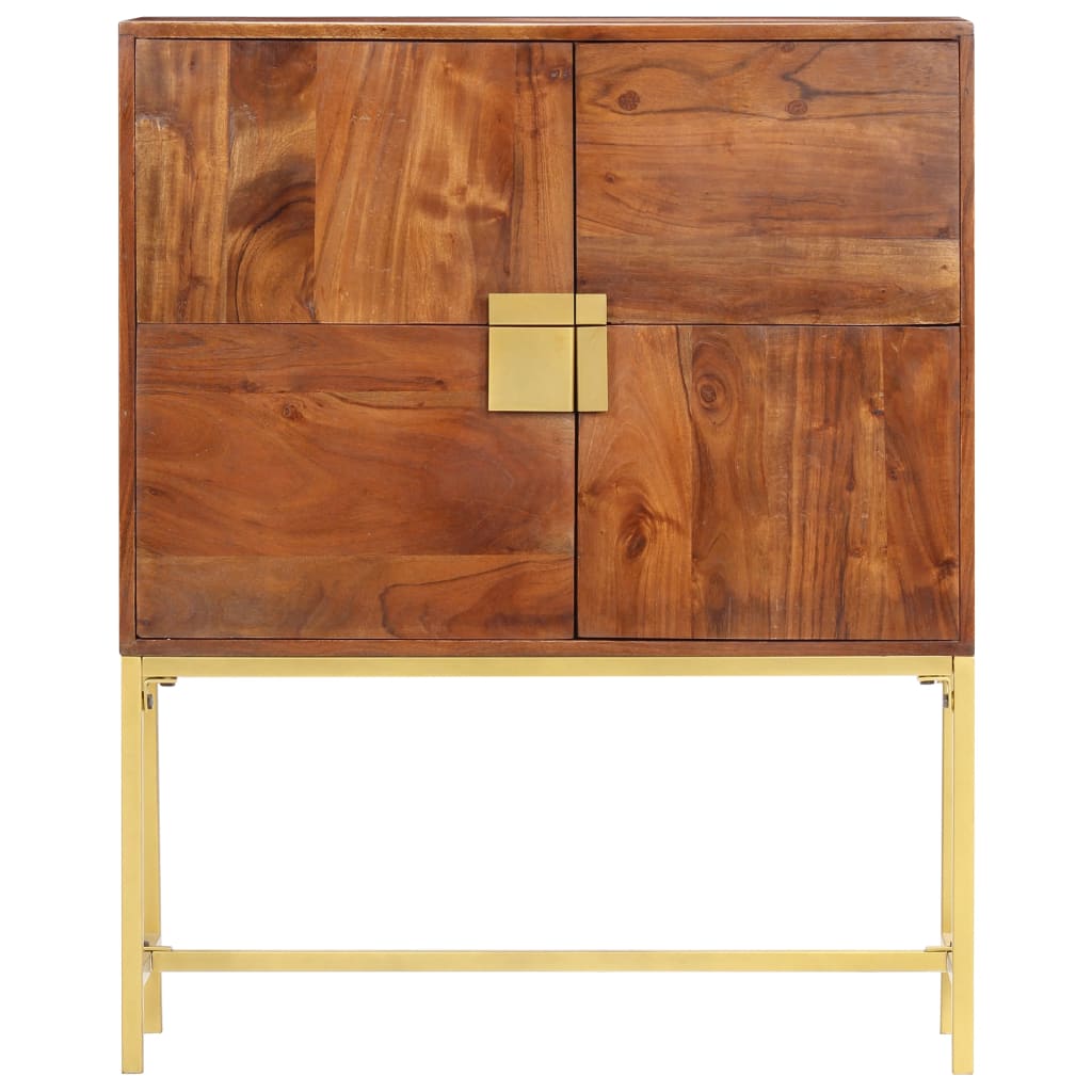 Highboard 80x30x100 cm Massivholz Mango