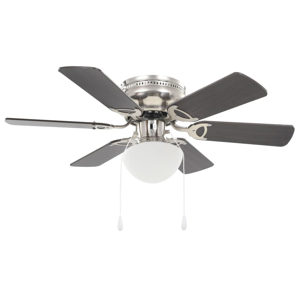 Deckenventilator mit Licht und Fernbedienung Ø 130 cm Weiß