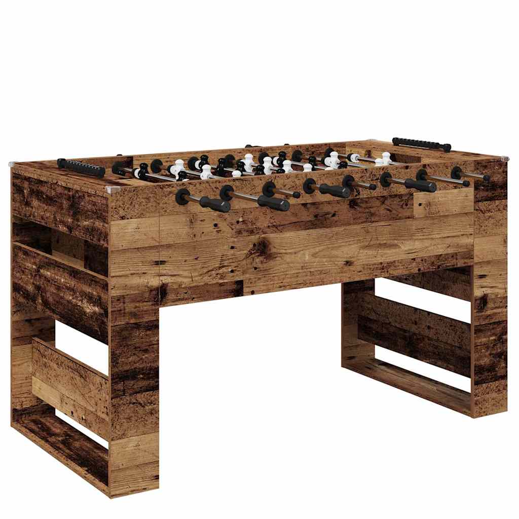 Tischfußballtisch Weiß 146,5 x 74 x 85 cm Holzwerkstoff