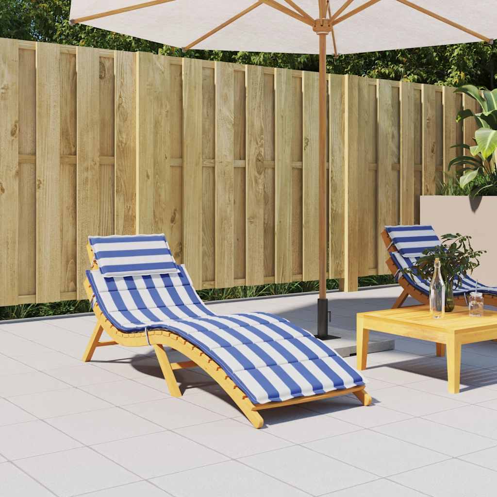 Sonnenliegen-Auflage Grau 186x58x4 cm Oxford-Gewebe