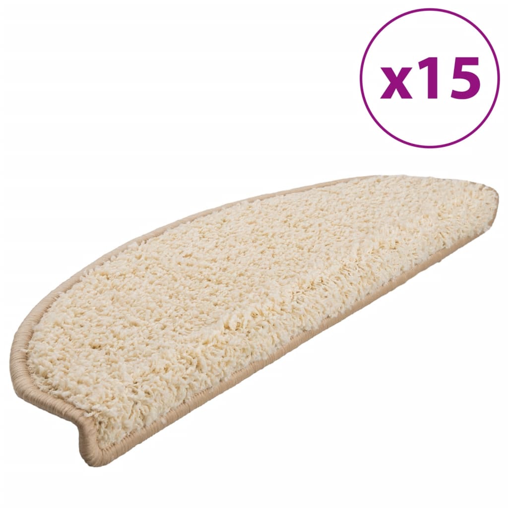 Stufenmatten 15 Stk. 56x17x3 cm Grau Halbrund