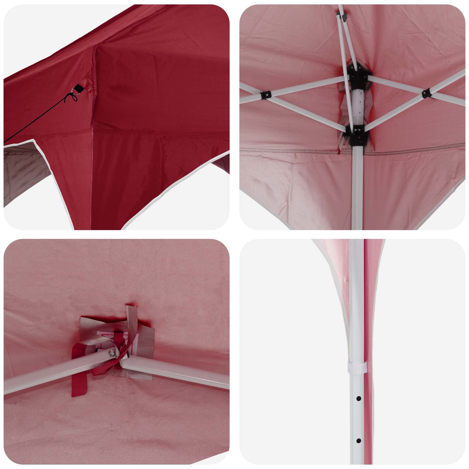 Pop-up Partyzelt 194 x 194 x 245 cm Creme