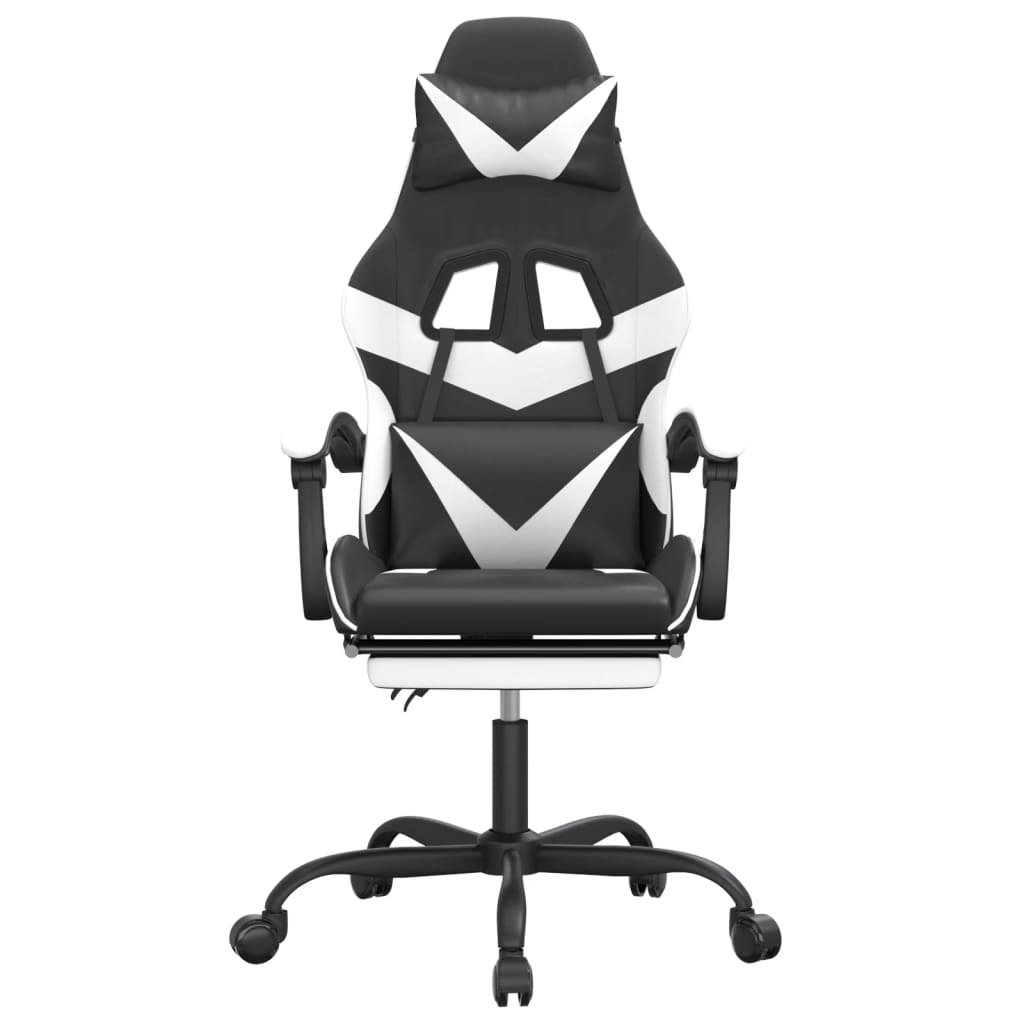 Gaming-Stuhl Drehbar Schwarz und Rot Kunstleder
