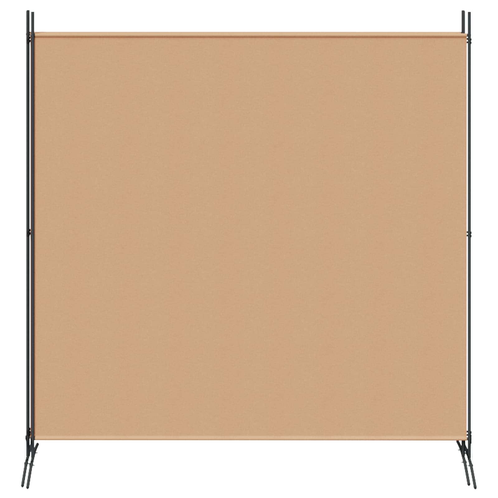 Einzel Panel Raumteiler Beige 175 x 180 cm Stoff