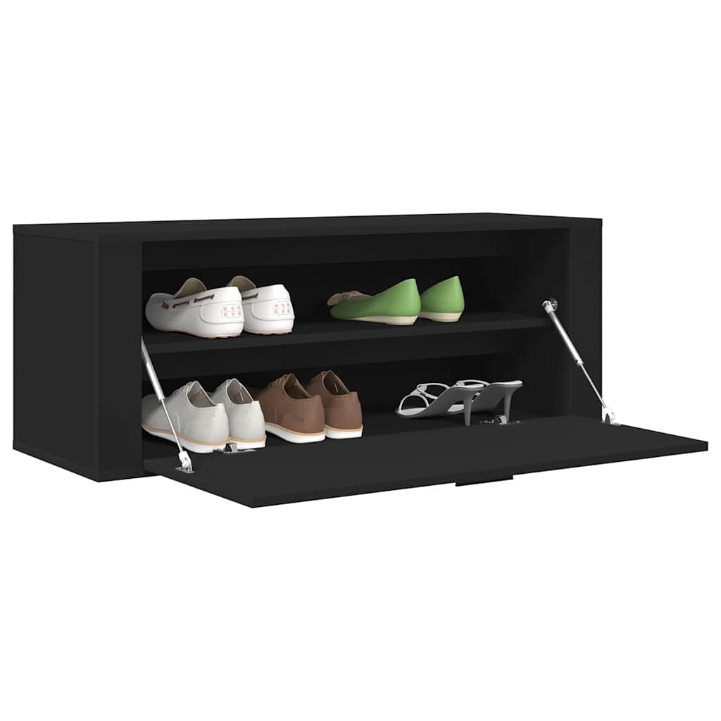 Wand-Schuhschrank Weiß 100x35x38 cm Holzwerkstoff