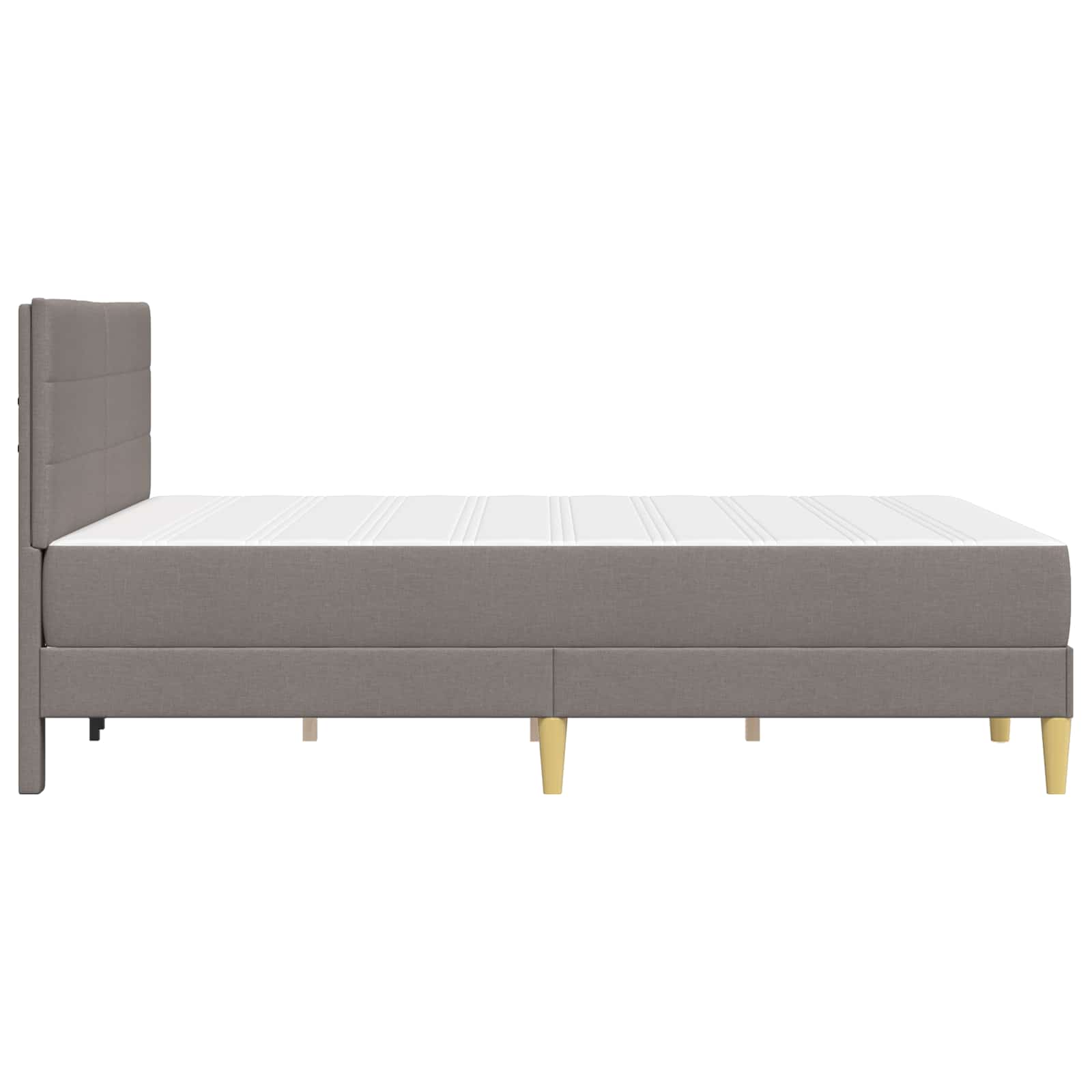 Bettrahmen Hellgrau 80 x 200 cm Polyester