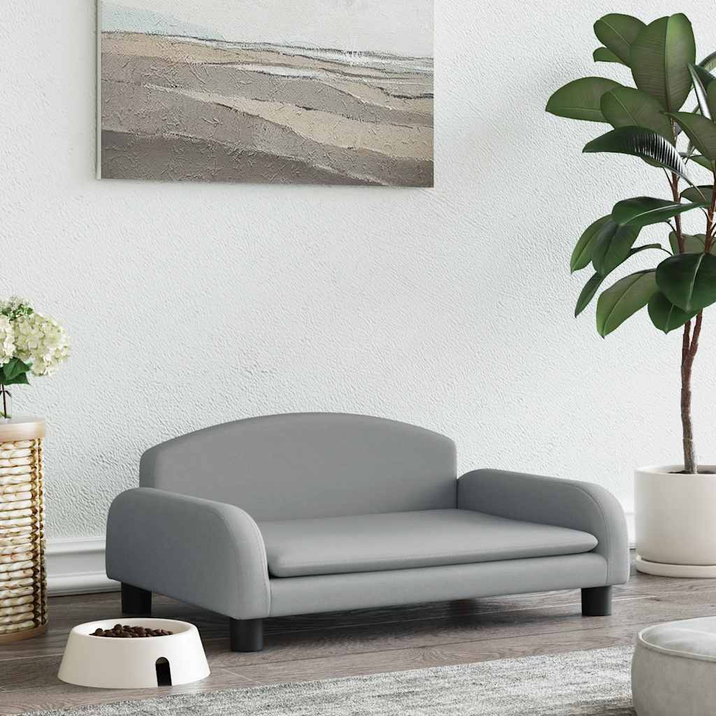 Hundebett Dunkelgrau 70x45x30 cm Stoff