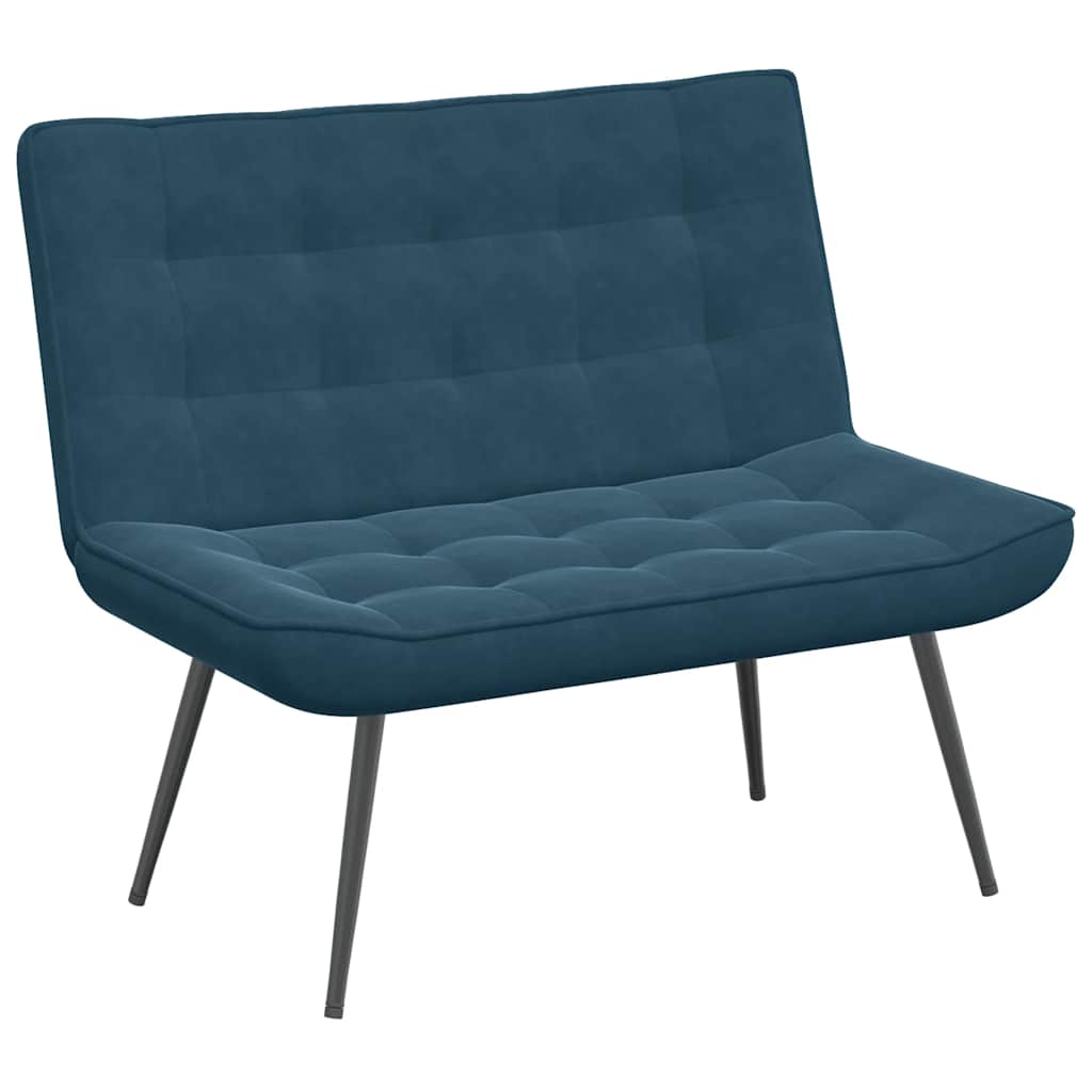 Sitzbank Hellgrau 110x74x84 cm Samt