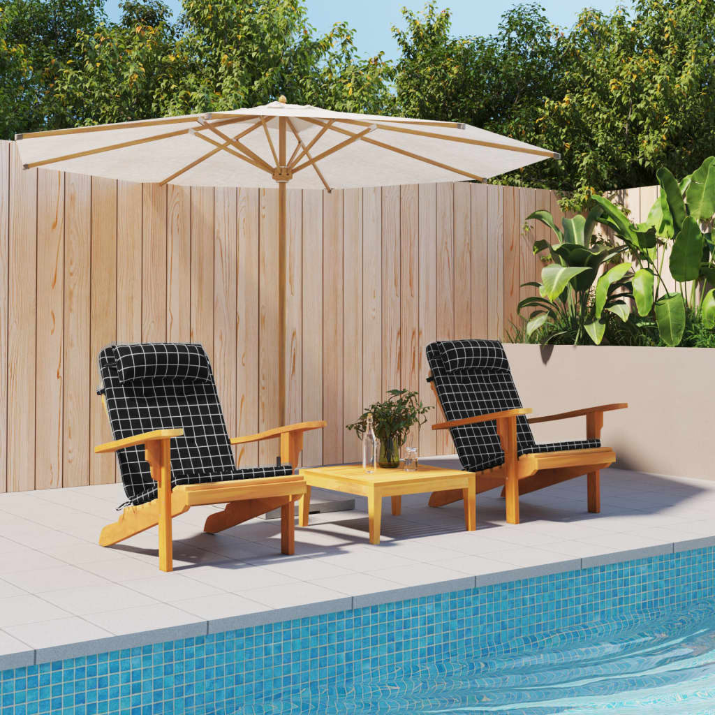 Adirondack-Auflagen 2 Stk. Hellblau Oxford-Gewebe