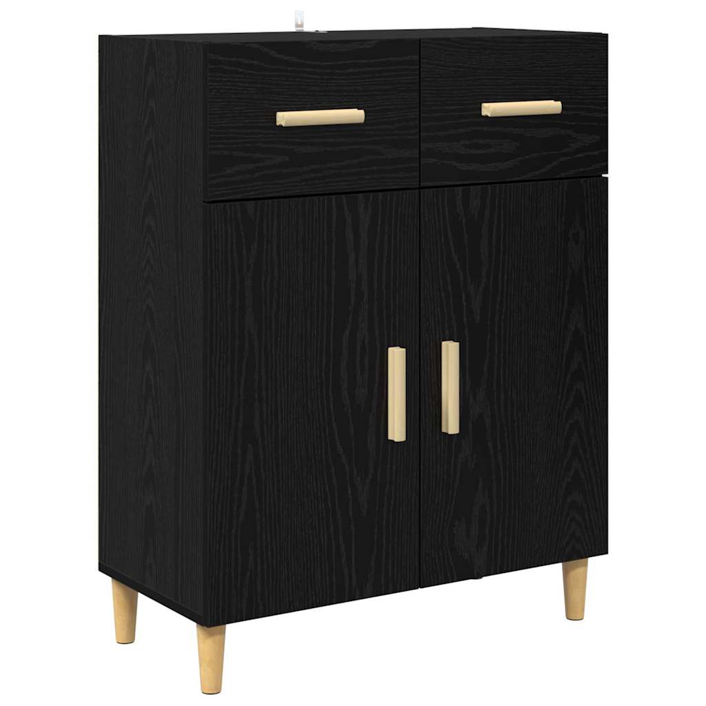 Highboard Altholz 69,5 x 32,5 x 180 cm Holzwerkstoff