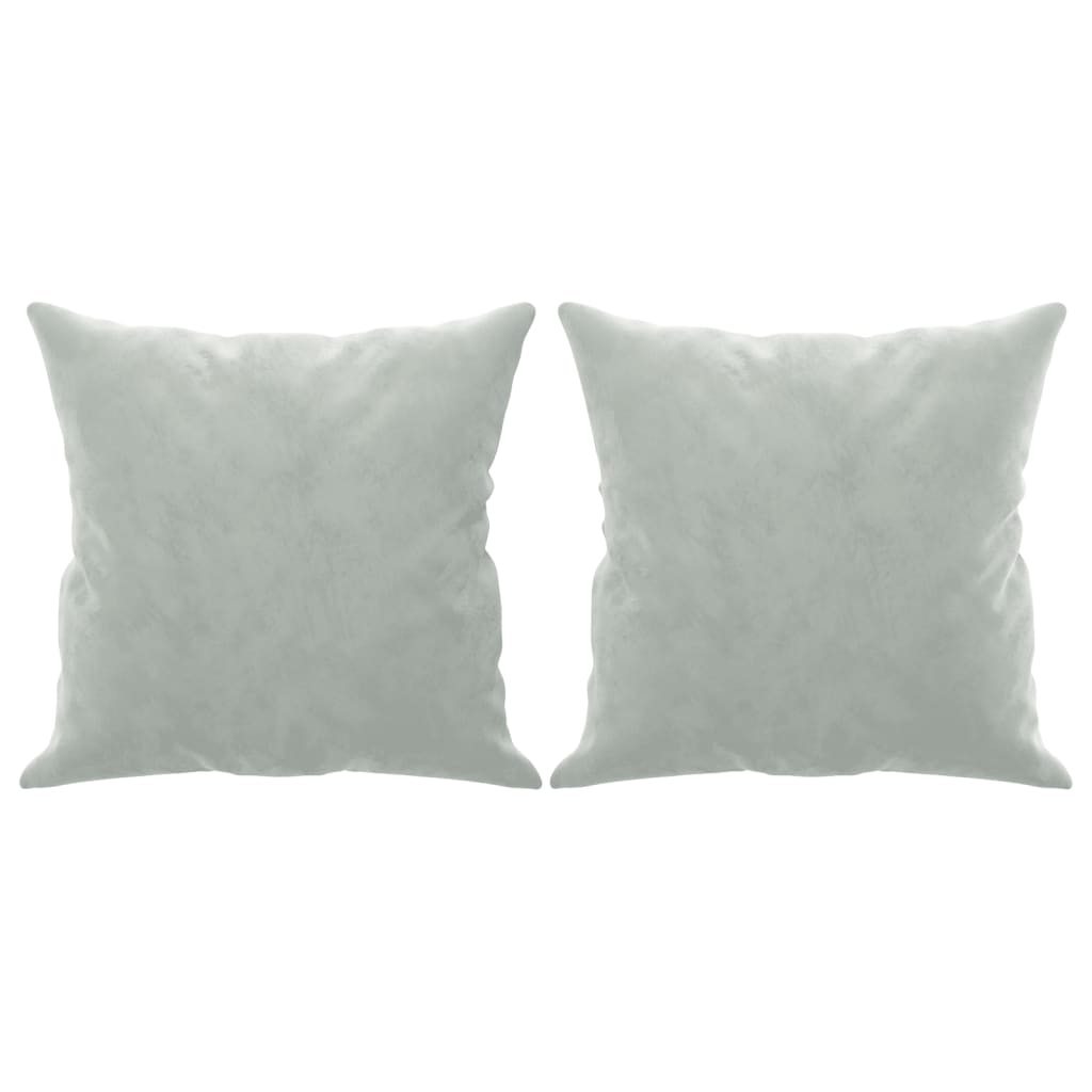 2-Sitzer-Sofa mit Zierkissen Dunkelgrün 120 cm Samt