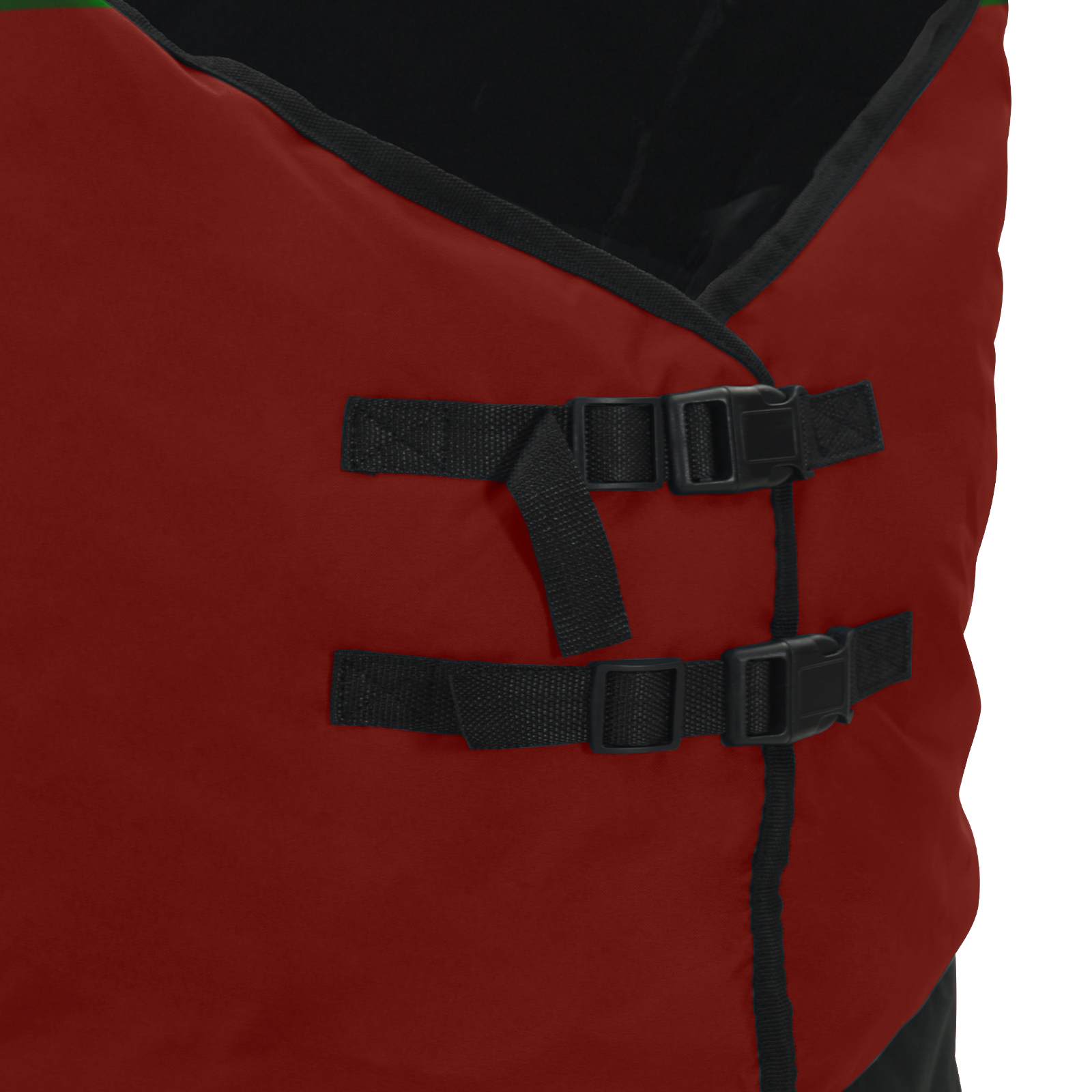 Pferdedecke Dunkelgrün und Schwarz 75 cm Polyester