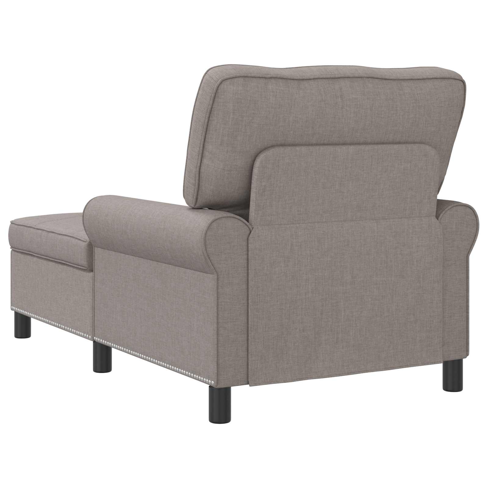 Lounge-Liege mit Kissen Hellgrau 91 x 157 x 91 cm Stoff