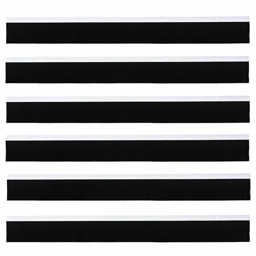 Aufsteck Türbürstendichtungen 2 pcs Braun 100 cm