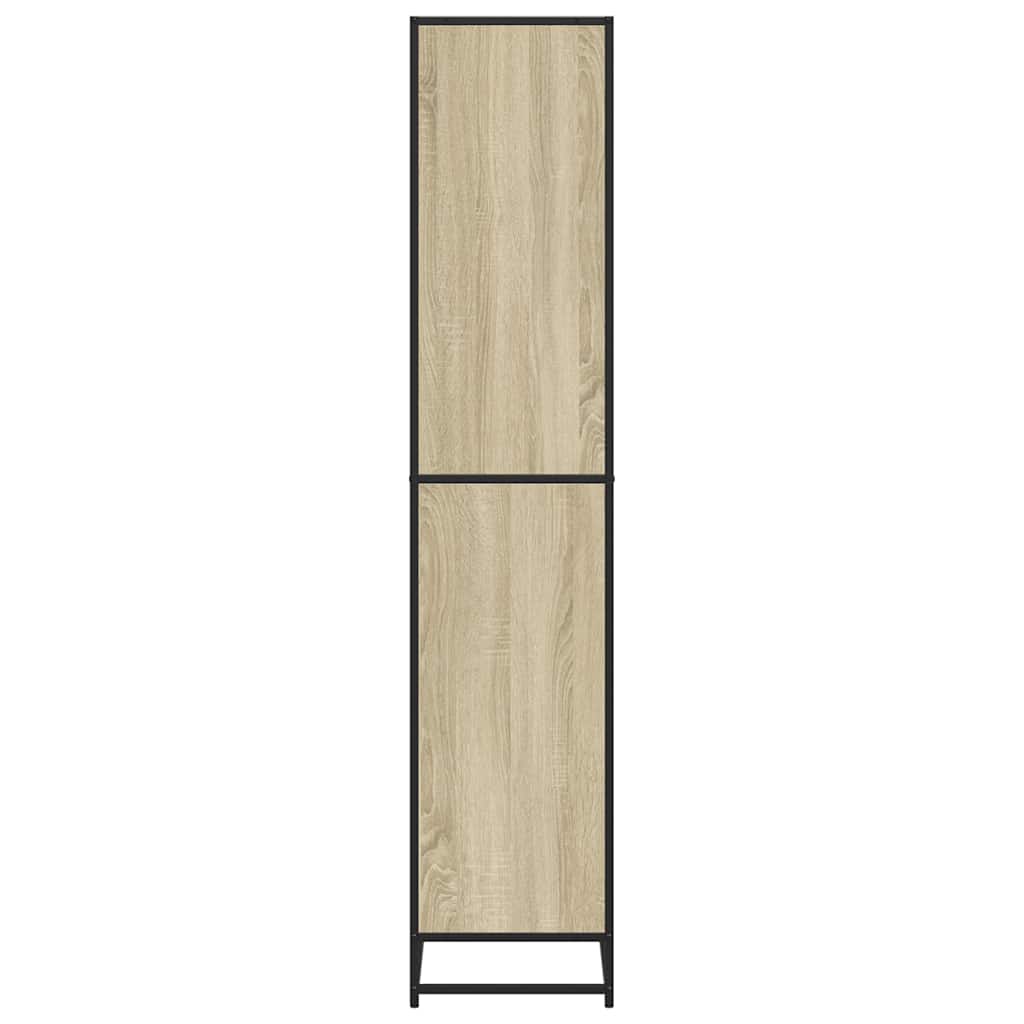 Bücherregal Schwarz 60x35x139 cm Holzwerkstoff