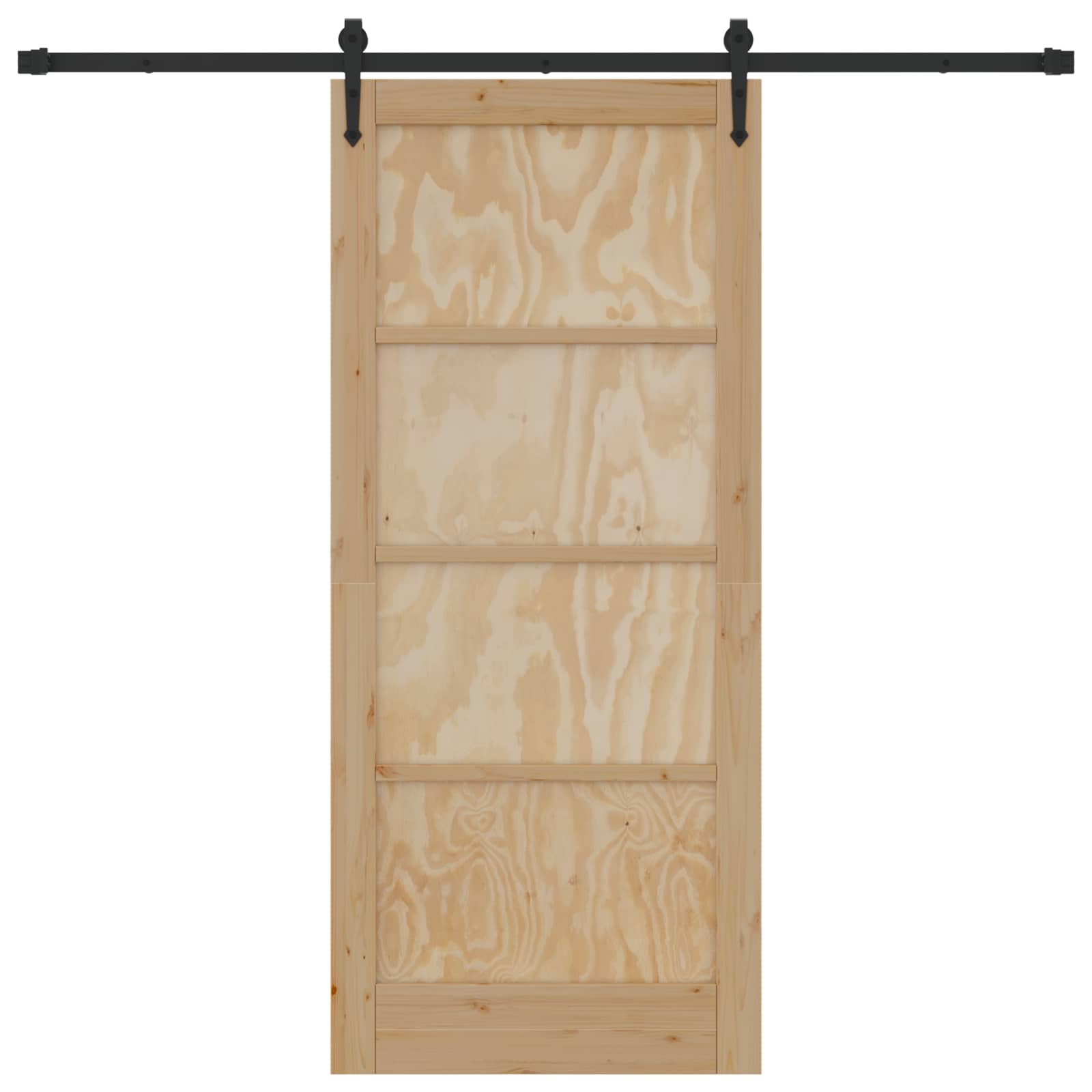 Schiebetür ORKDAL Natur 61 x 198,5 cm Massives Kiefernholz