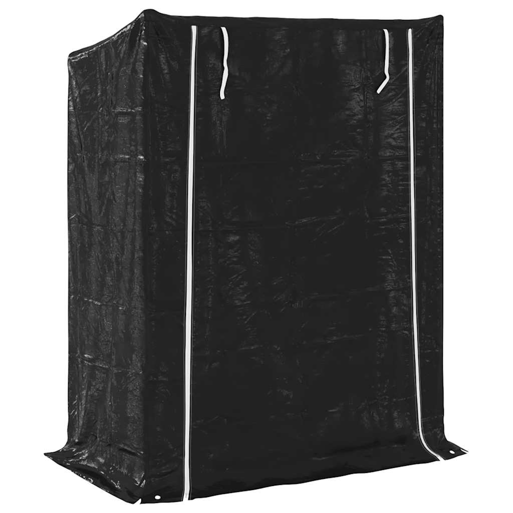 Brennholzregal mit Regenschutz 100,5x40,5x110,5 cm