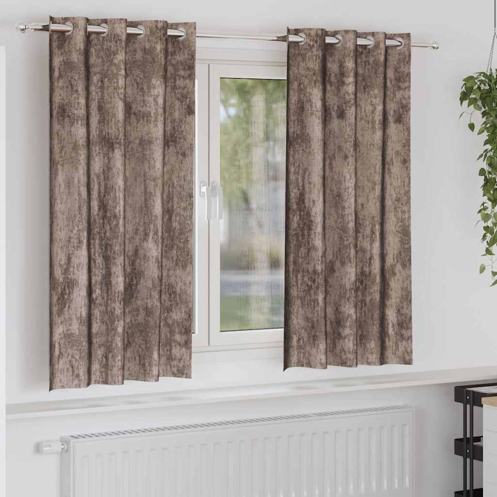 Samtvorhänge mit Vorhängen 2 pcs Weinrot 140 x 140 cm Samt