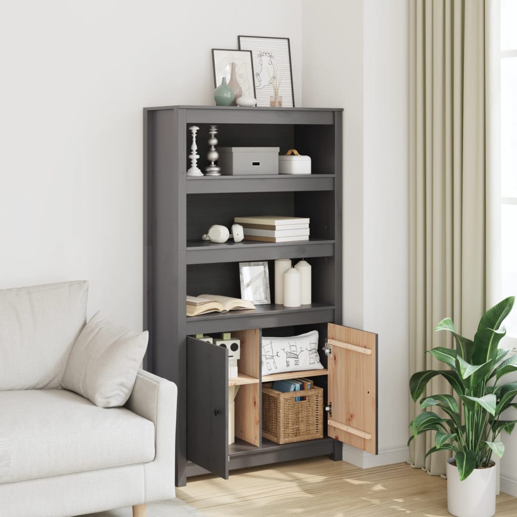 Highboard 80x35x154 cm Massivholz Kiefer