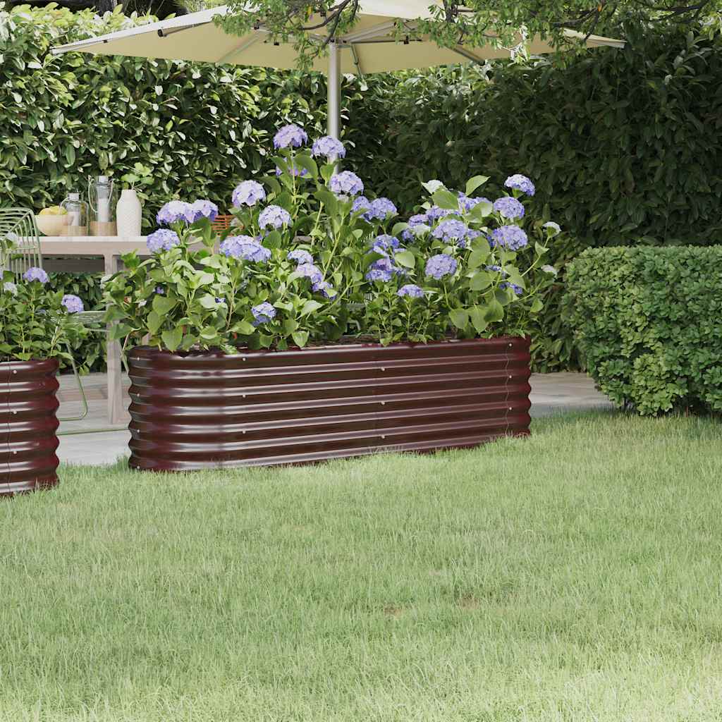 Hochbeet Verzinkter Stahl 114x40x36 cm Grün