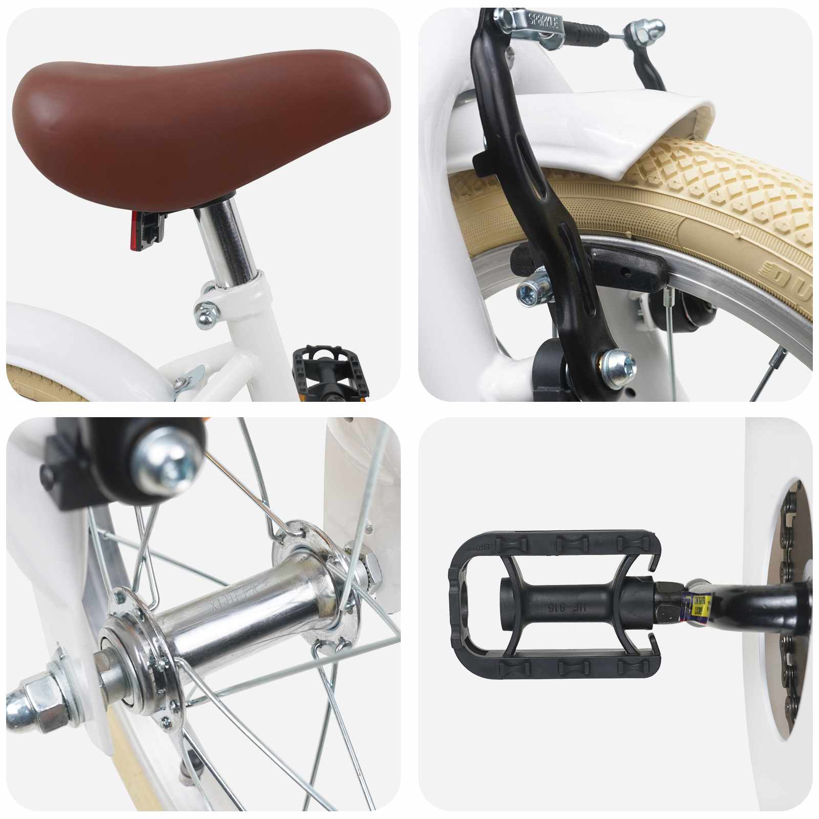 Kinderfahrrad 12 Zoll für 2-4 Jahre alt Hellrosa