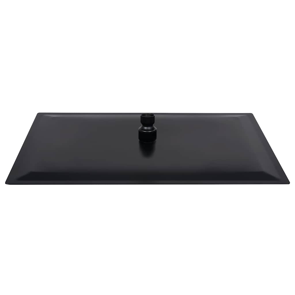 Regenbrause Edelstahl 40 cm Rund Schwarz